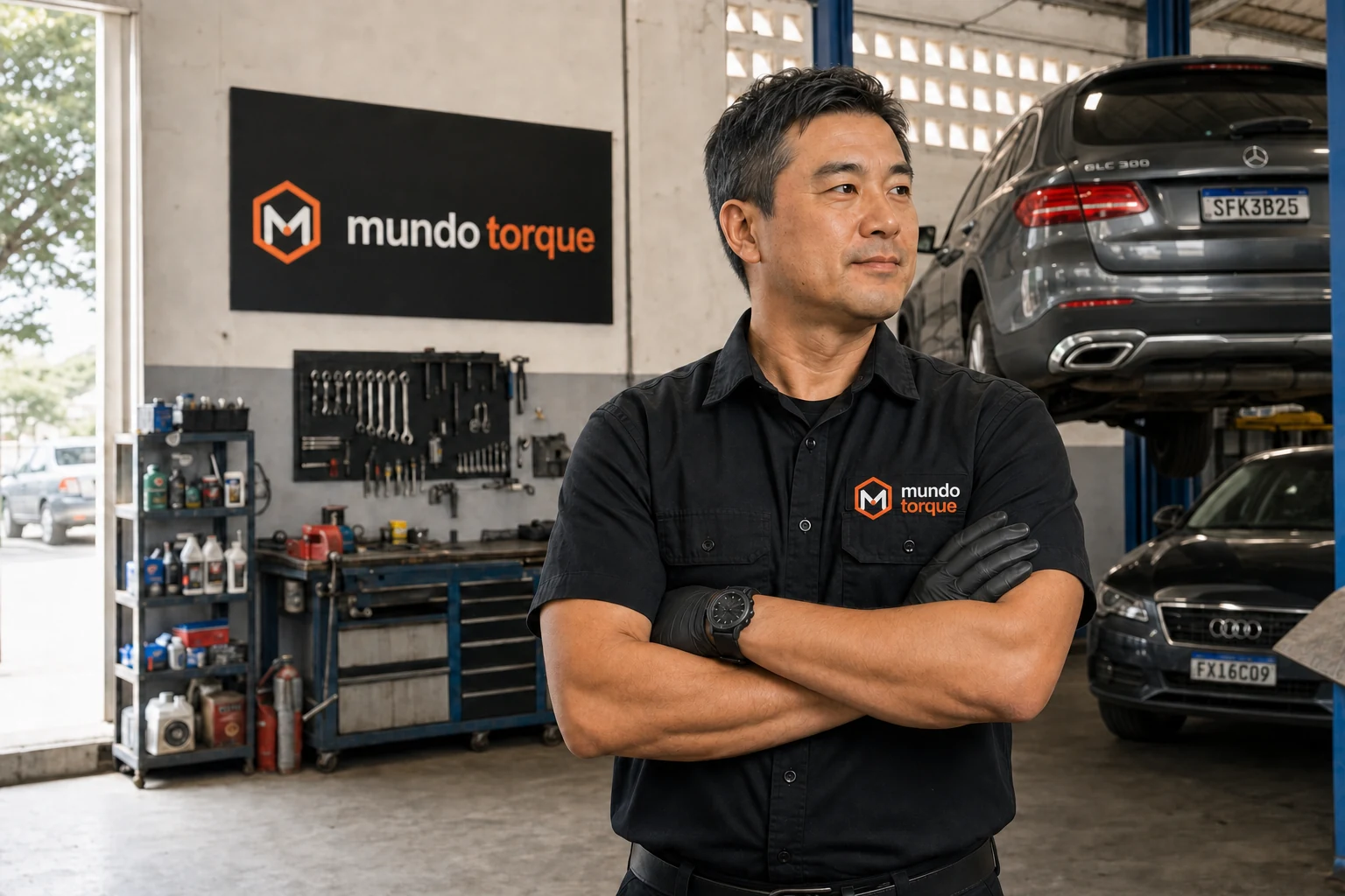 Gestor de oficina com a identidade Mundo Torque
